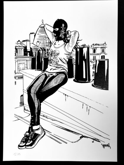 Print "Sur les toits 1" par Veneno