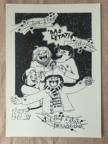 Print A bas l'Etat policier par Hervée Duchêne