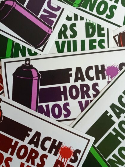 n°26 - Fachos hors de nos villes - Lot de 10 stickers