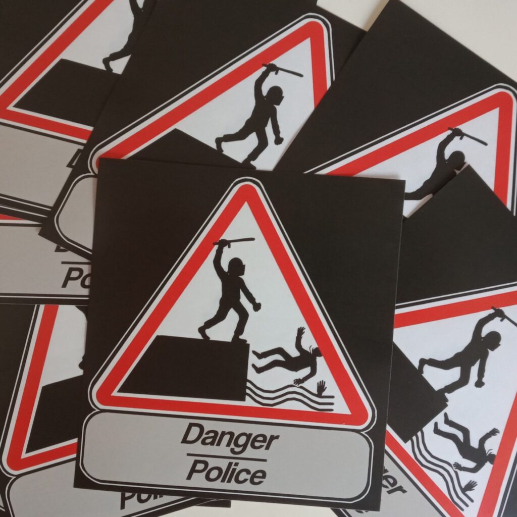 n°41 - Danger Police - Lot de 10 stickers