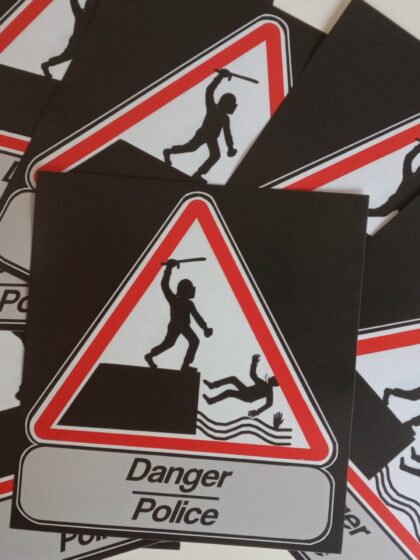 n°41 - Danger Police - Lot de 10 stickers