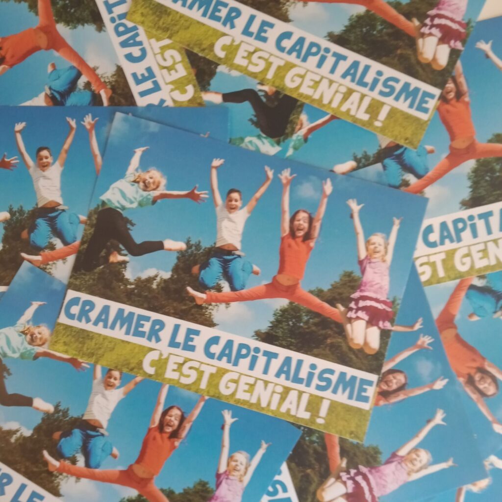 n°60 - Cramer le capitalisme - Lot de 10 stickers