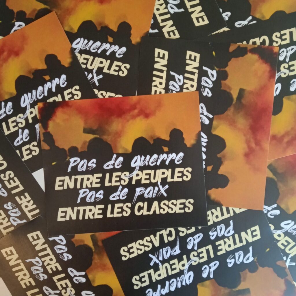 n°61 - Pas de guerre entre les peuples - Lot de 10 stickers