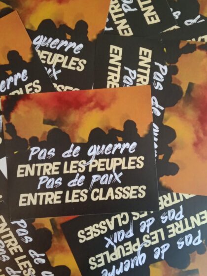 n°61 - Pas de guerre entre les peuples - Lot de 10 stickers
