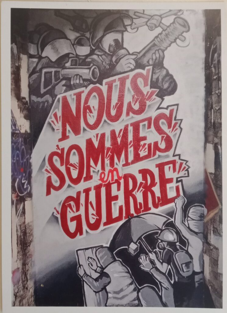 Carte postale "Nous sommes en guerre"
