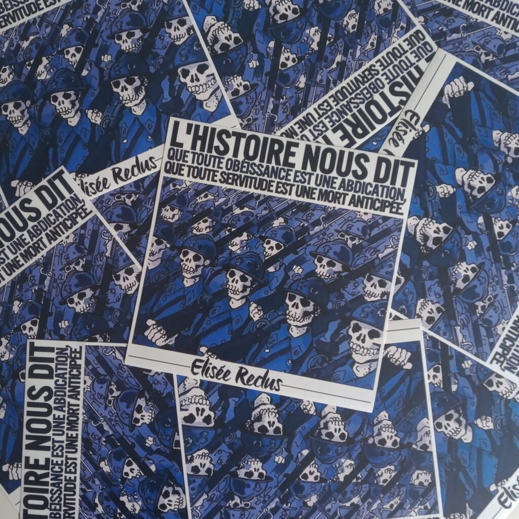 n°14 - Elisée Reclus - Lot de 10 stickers
