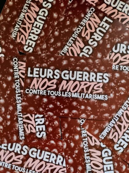 n°62 - Leurs guerres nos morts - Lot de 10 stickers