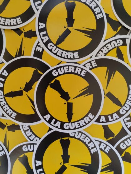 n°91 - Guerre à la guerre - Lot de 10 stickers