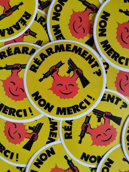 n°92 - Réarmement non merci - Lot de 10 stickers