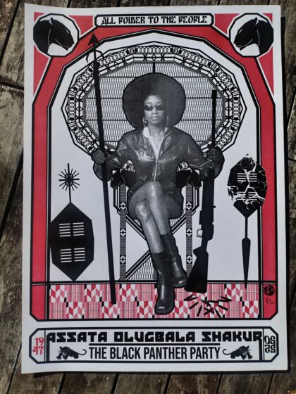 Affiche " Assata Shakur " par Jean-Marc