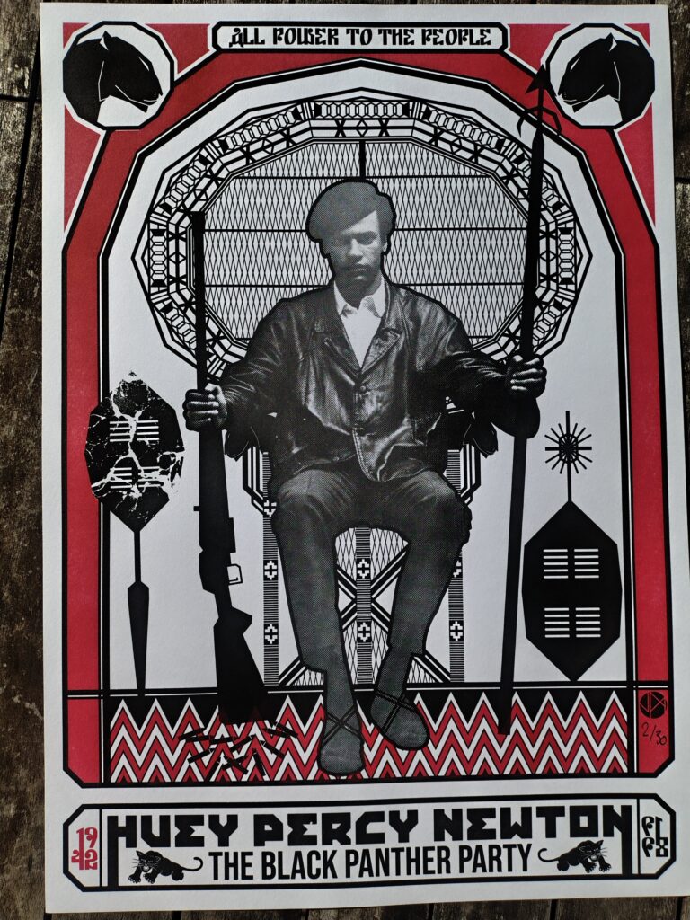 Affiche " Huey Percy Newton " par Jean-Marc