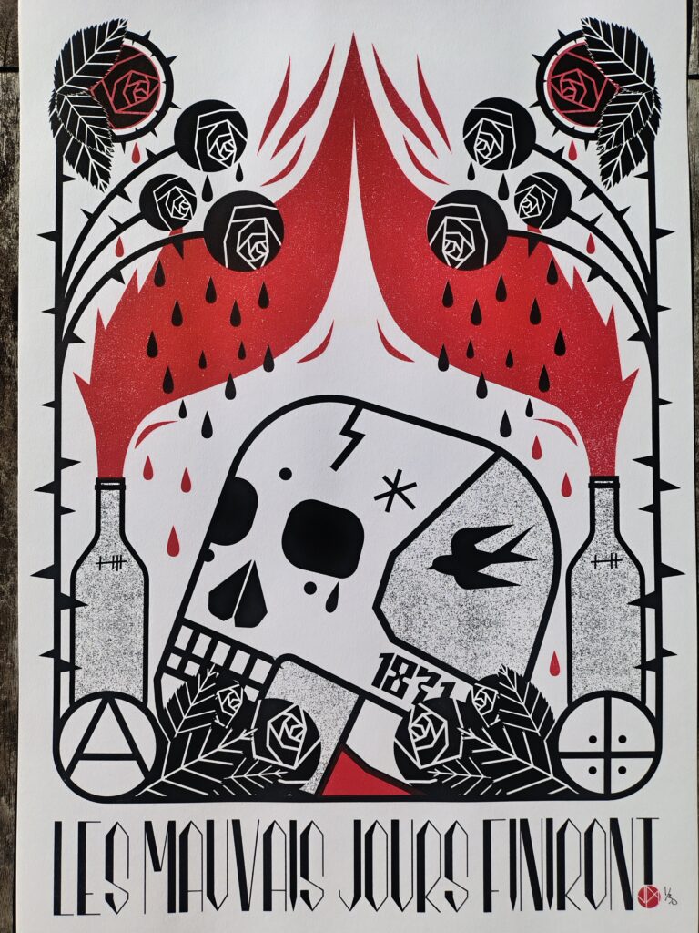 Affiche " Les mauvais jours finiront " par Jean-Marc