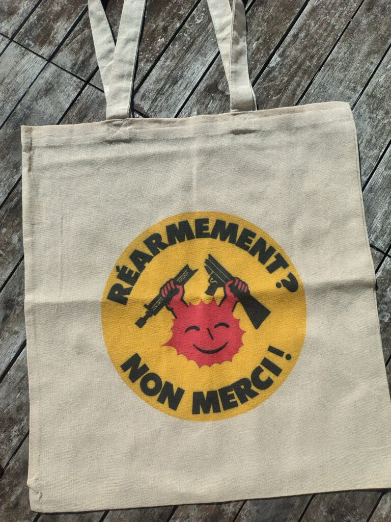 Tote bag "Réarmement non merci"